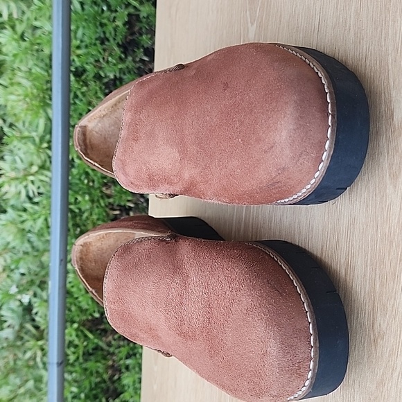 AQUATALIA Giselle Suede Round Toe Slip On Platform Loafers Shoes Size 7 Brown - Picture 2 of 12